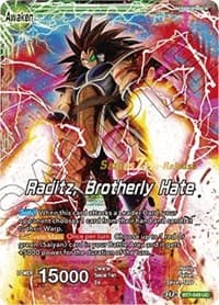 Raditz // Raditz, Brotherly Hate - Assault of the Saiyans Pre-Release Cards - Dragon Ball Super: Masters card