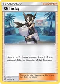 Grimsley - SM - Unified Minds - Pokemon card
