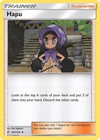 Hapu - SM - Unified Minds - Pokemon card