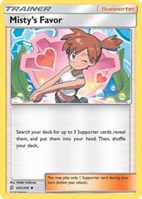 Misty's Favor - SM - Unified Minds - Pokemon card