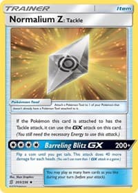 Normalium Z: Tackle - SM - Unified Minds - Pokemon card