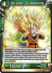 Son Goten, Out Adventuring - Assault of the Saiyans Pre-Release Cards - Dragon Ball Super: Masters card