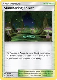 Slumbering Forest - SM - Unified Minds - Pokemon card