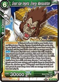 Great Ape Vegeta, Energy Manipulation - Assault of the Saiyans Pre-Release Cards - Dragon Ball Super: Masters card