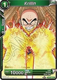 Krillin - Assault of the Saiyans Pre-Release Cards - Dragon Ball Super: Masters card