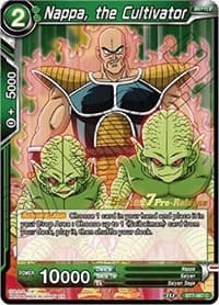 Nappa, the Cultivator - Assault of the Saiyans Pre-Release Cards - Dragon Ball Super: Masters card
