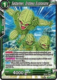 Saibaimen, Endless Explosions - Assault of the Saiyans Pre-Release Cards - Dragon Ball Super: Masters card