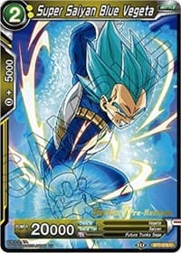 Super Saiyan Blue Vegeta - Assault of the Saiyans Pre-Release Cards - Dragon Ball Super: Masters card
