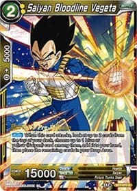Saiyan Bloodline Vegeta - Assault of the Saiyans Pre-Release Cards - Dragon Ball Super: Masters card