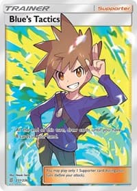Blue's Tactics (Full Art) - SM - Unified Minds - Pokemon card
