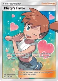 Misty's Favor (Full Art) - SM - Unified Minds - Pokemon card