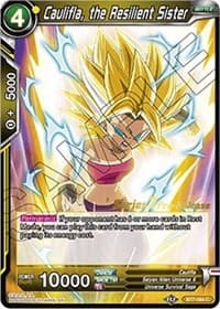 Caulifla, the Resilient Sister - Assault of the Saiyans Pre-Release Cards - Dragon Ball Super: Masters card