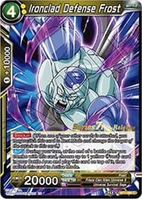 Ironclad Defense Frost - Assault of the Saiyans Pre-Release Cards - Dragon Ball Super: Masters card