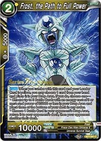 Frost, the Path to Full Power - Assault of the Saiyans Pre-Release Cards - Dragon Ball Super: Masters card