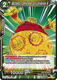 Botamo, Defender of Universe 6 - Assault of the Saiyans Pre-Release Cards - Dragon Ball Super: Masters card