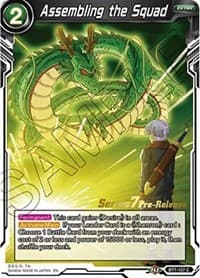 Assembling the Squad - Assault of the Saiyans Pre-Release Cards - Dragon Ball Super: Masters card