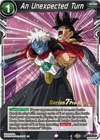 An Unexpected Turn - Assault of the Saiyans Pre-Release Cards - Dragon Ball Super: Masters card