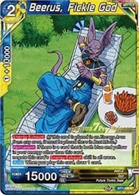 Beerus, Fickle God - Assault of the Saiyans Pre-Release Cards - Dragon Ball Super: Masters card