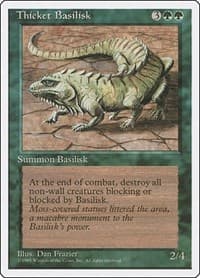 Thicket Basilisk - Fourth Edition - Magic: The Gathering card