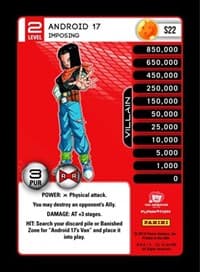 Android 17 - Imposing - Panini: Evolution - Dragon Ball Z TCG card