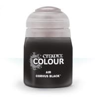 Citadel Airbrush Paint: Corvus Black (24ml) - Citadel Paint Pots - Citadel Paints card