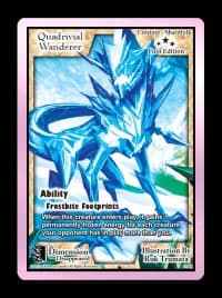Quadrivial Wanderer - The Dimension that Disappeared - Exodus TCG card