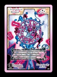 Chronological Relapse - The Dimension that Disappeared - Exodus TCG card
