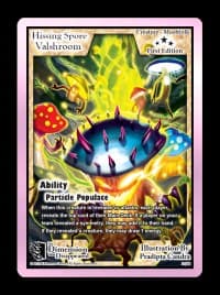 Hissing Spore Valshroom - The Dimension that Disappeared - Exodus TCG card