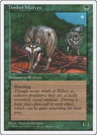 Timber Wolves - Fourth Edition - Magic: The Gathering card