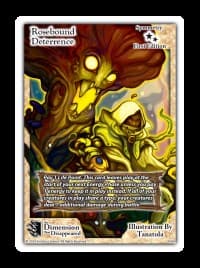 Rosebound Deterrence - The Dimension that Disappeared - Exodus TCG card