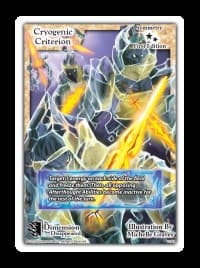 Cryogenic Criterion - The Dimension that Disappeared - Exodus TCG card