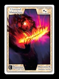 Unsound Abstraction - The Dimension that Disappeared - Exodus TCG card