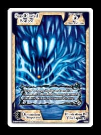 Sandblasted Source - The Dimension that Disappeared - Exodus TCG card