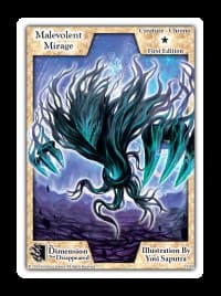 Malevolent Mirage - The Dimension that Disappeared - Exodus TCG card