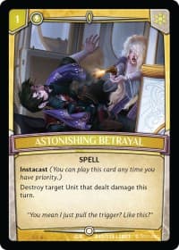 Astonishing Betrayal - Betrayal - Argent Saga TCG card
