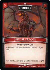 Spitfire Dragon - Betrayal - Argent Saga TCG card