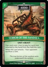 Terror of the Sandsea - Betrayal - Argent Saga TCG card