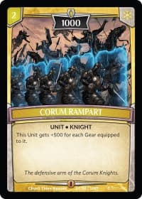 Corum Rampart - Intro Decks - 2019 - Argent Saga TCG card