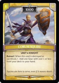 Corum Squire - Intro Decks - 2019 - Argent Saga TCG card