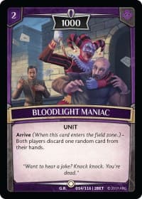 Bloodlight Maniac - Betrayal - Argent Saga TCG card