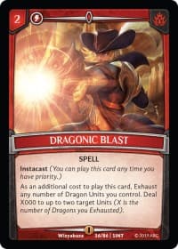 Dragonic Blast - Intro Decks - 2019 - Argent Saga TCG card