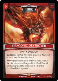 Dragonic Destroyer - Intro Decks - 2019 - Argent Saga TCG card