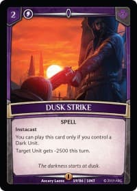 Dusk Strike - Intro Decks - 2019 - Argent Saga TCG card