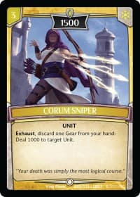 Corum Sniper - Betrayal - Argent Saga TCG card