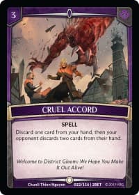 Cruel Accord - Betrayal - Argent Saga TCG card