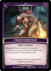 Failed Golem #1 - Intro Decks - 2019 - Argent Saga TCG card