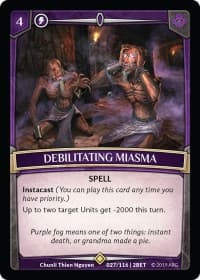 Debilitating Miasma - Betrayal - Argent Saga TCG card