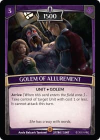 Golem of Allurement - Intro Decks - 2019 - Argent Saga TCG card