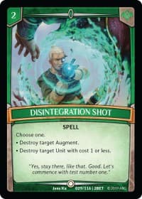 Disintegration Shot - Betrayal - Argent Saga TCG card