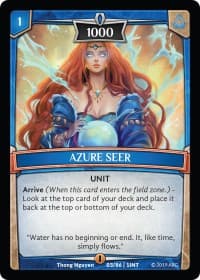 Azure Seer - Intro Decks - 2019 - Argent Saga TCG card